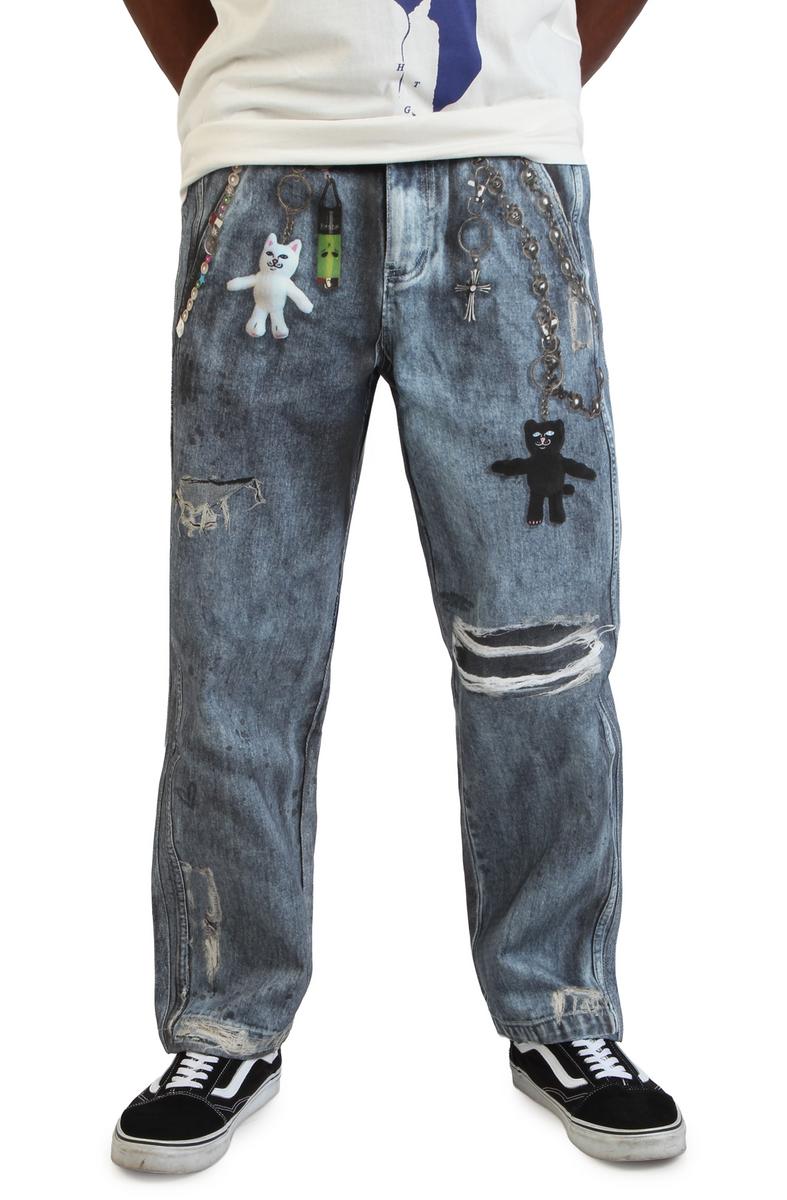 Real Straight Leg Denim Pants Image 1