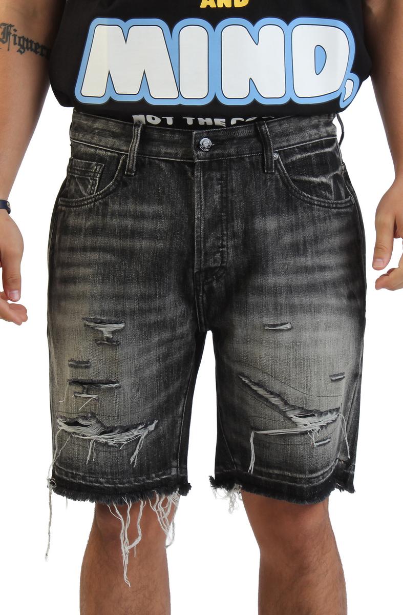 Cadet Crater Black Jean Shorts Image 5