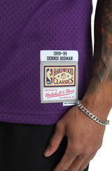 NBA Los Angeles Lakers Dennis Rodman #73 '98-'99 Road Swingman Jersey Image 5