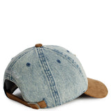 Los Angeles Dodgers Denim & Brown Suede Strapback Adjustable Hat Image 3