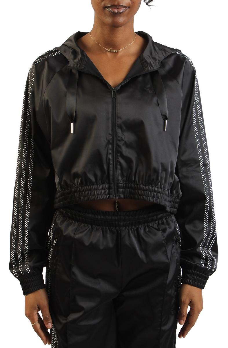 Pearl Cropped Zip-Up Hoodie Image 1