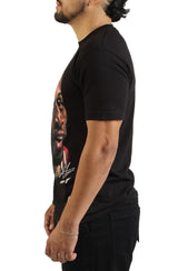 Dennis Rodman Chicago Bulls Black Real Big Face Player T-Shirt Image 2