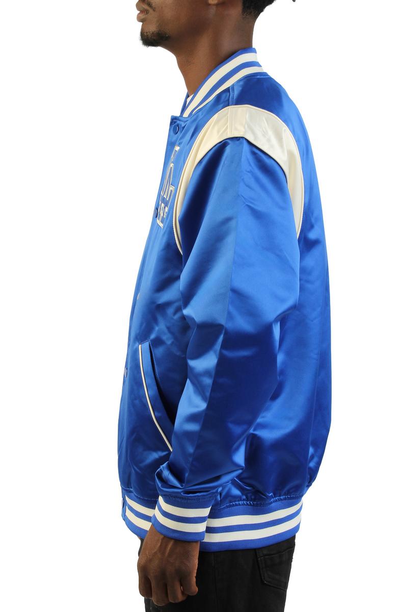 MLB Los Angeles Dodgers Royal Retro Roots Lightweight Satin Full-Snap Jacket Image 3