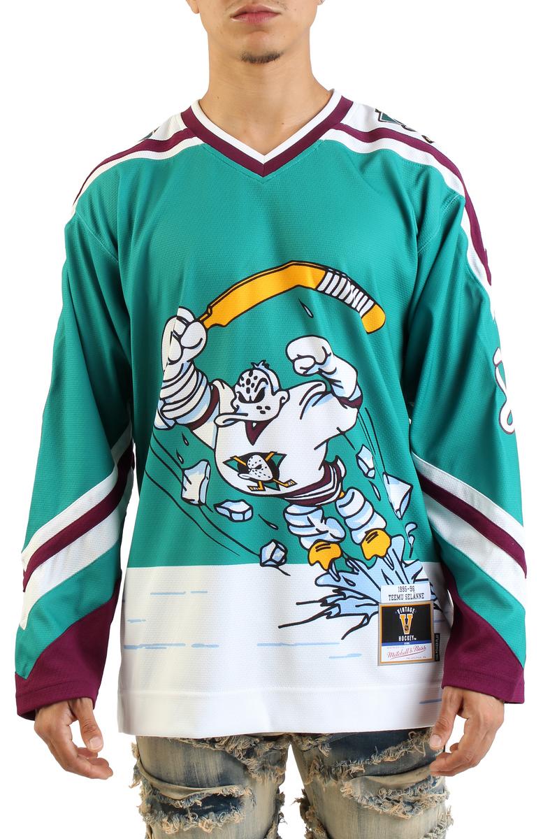 NHL Teemu Selanne Anaheim Ducks 1995-96 Alternate Power Play Jersey Image 1