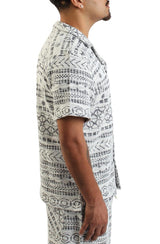 Jacquard Tribal Button Up Shirt Image 5