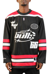 Chicago Bulls Black 404 Club Hockey Jersey Image 1