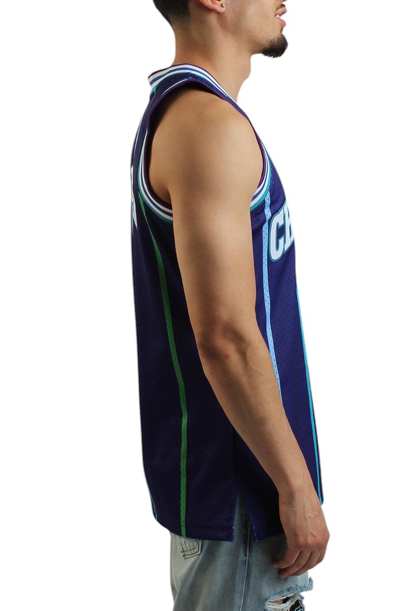 Larry Johnson Charlotte Hornets 1994/95 Hardwood Classics Swingman Player Jersey Image 4