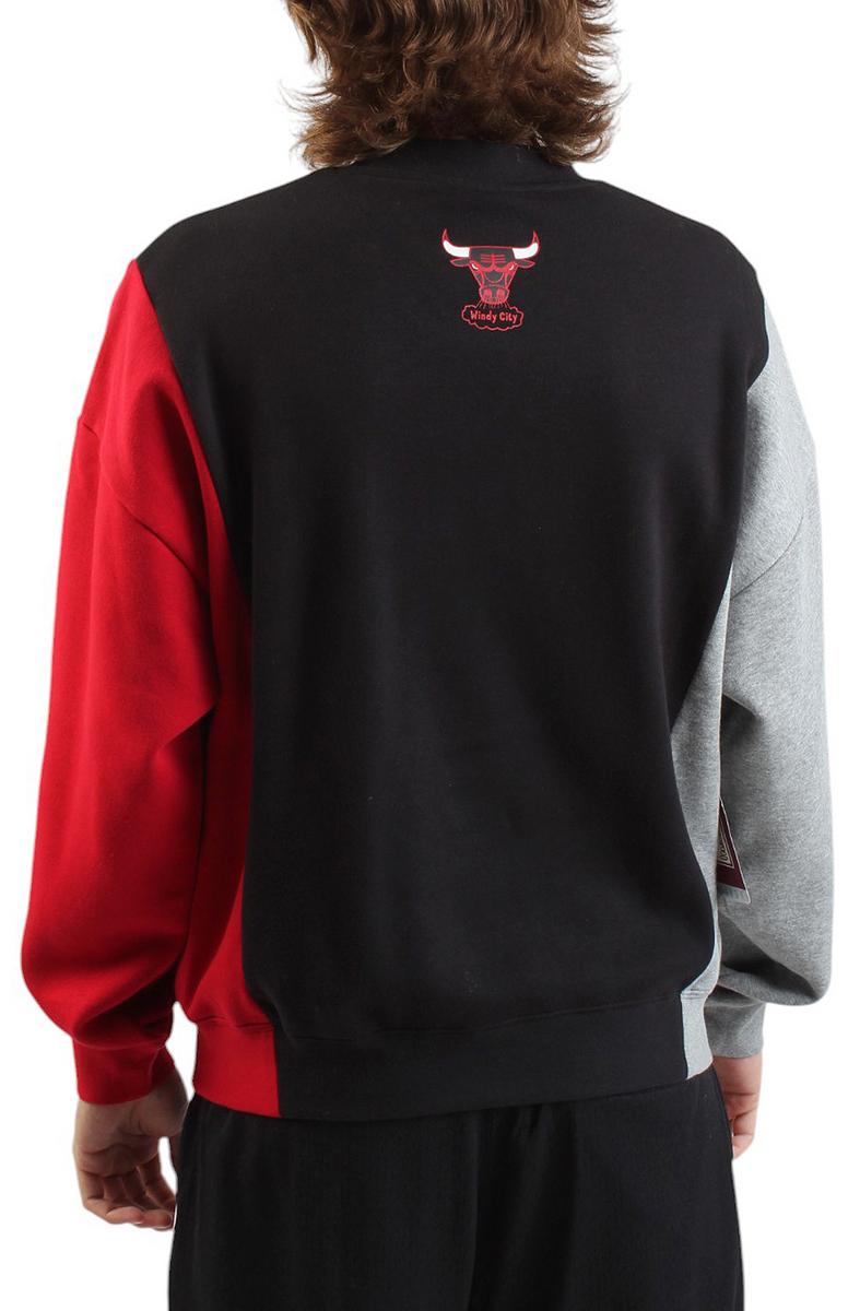 NBA Chicago Bulls Split 3 Crewneck Sweater Image 3