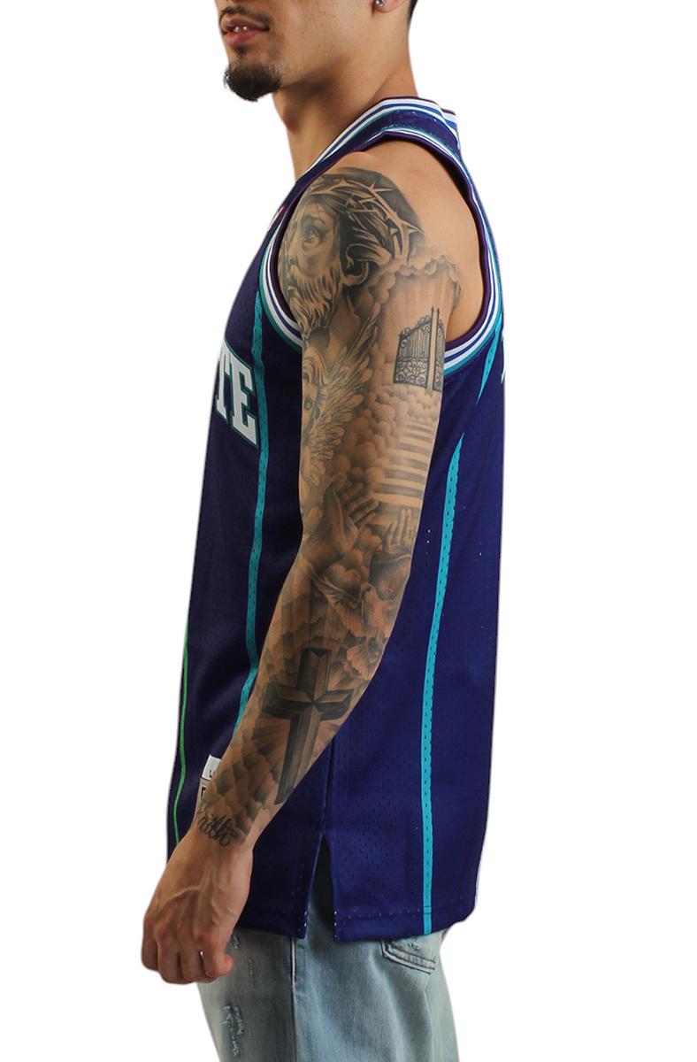 Larry Johnson Charlotte Hornets 1994/95 Hardwood Classics Swingman Player Jersey Image 2