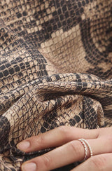 Snake Print Satin Jersey  Image 5
