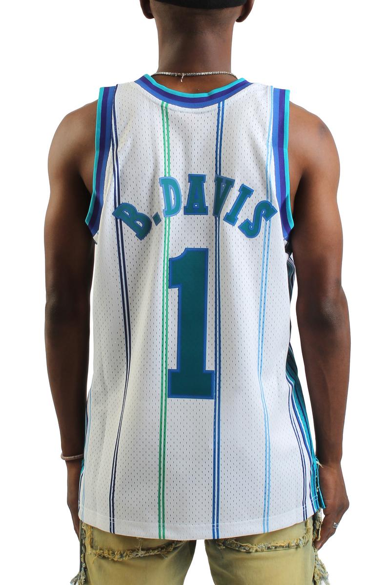 NBA Charlotte Hornets 1999 Baron Davis Swingman Jersey Image 3