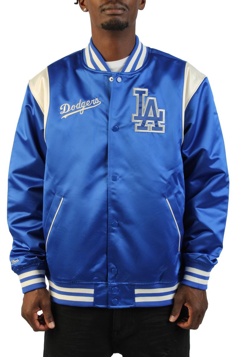 MLB Los Angeles Dodgers Royal Retro Roots Lightweight Satin Full-Snap Jacket Image 1