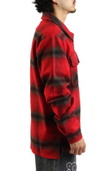  Shadow Plaid Zip Flannel Shirt Image 4