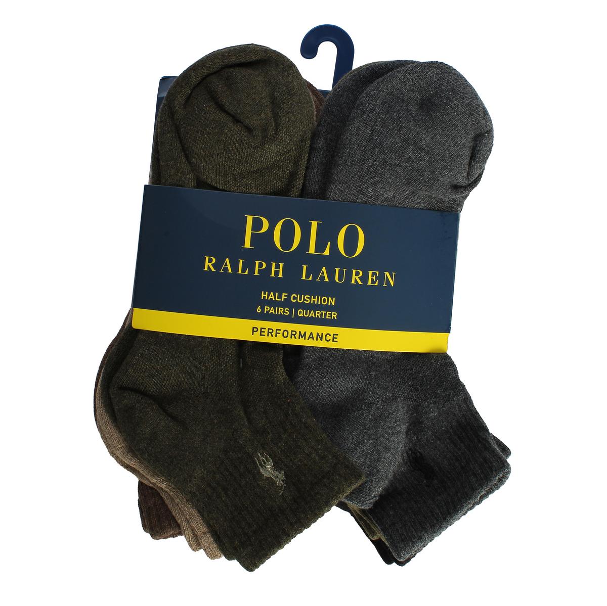 Performance Sport Quarter Socks 6-Pack  Image 1