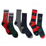 Varsity University Tiger Prep Crew Socks 6-Pack Image 2