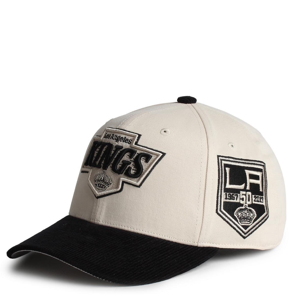 NHL Los Angeles Kings Fall Corduroy Pro Crown Snapback Hat Image 2