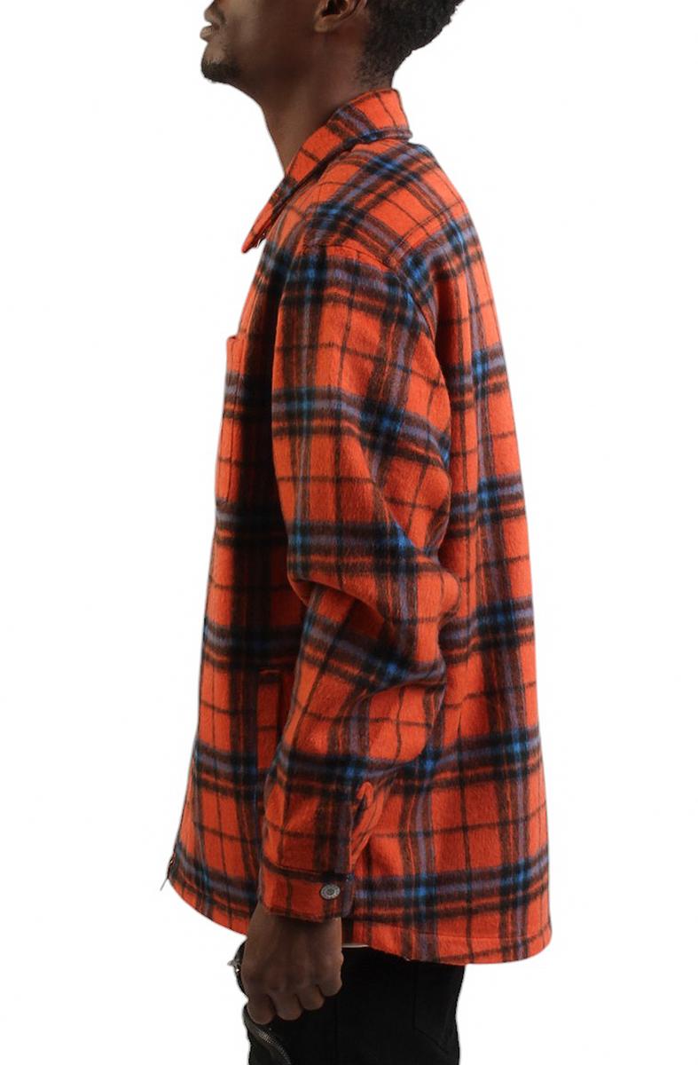 Seville Plaid Woven Orange Image 3