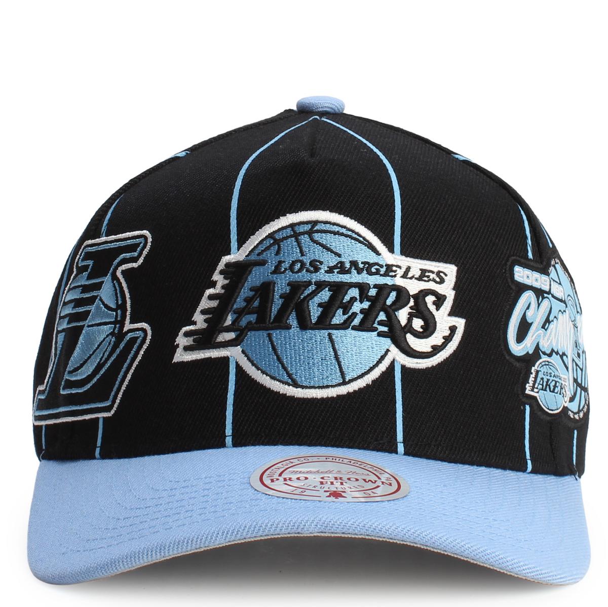 NBA Los Angeles Lakers Striped Pro Crown Snapback Image 1