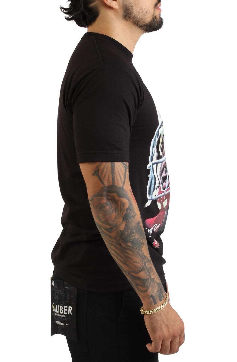 Jerry Rice San Francisco 49ers Black Real Big Face Player T-Shirt Image 4