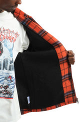 Seville Plaid Woven Orange Image 6