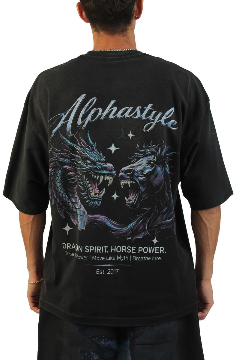 Dragon Vs Horse T-Shirt  Image 3