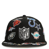 NFL 59Fifty All Over Logo Fitted Hat  Image 1