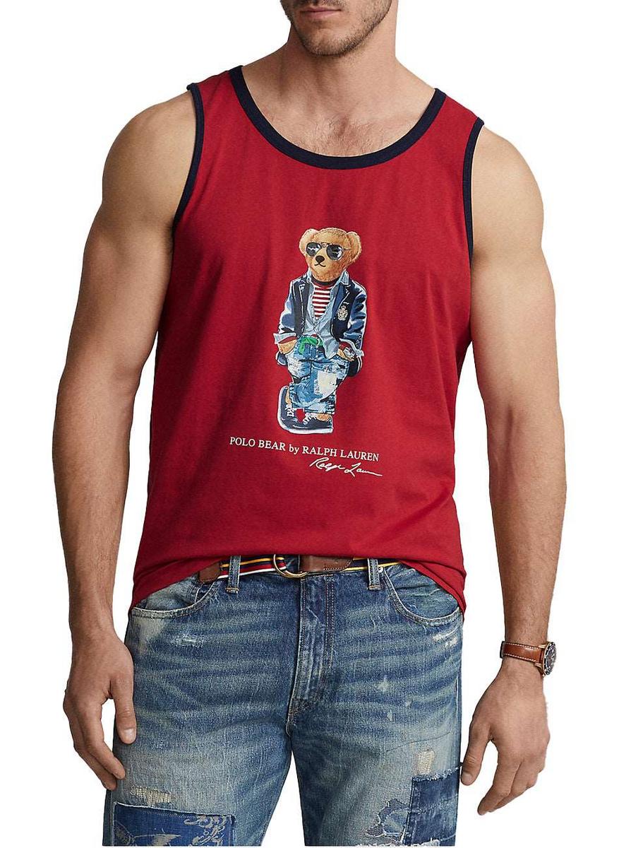 Polo Ralph Lauren, Polo Bear Jersey Tank Top Red – MLTD