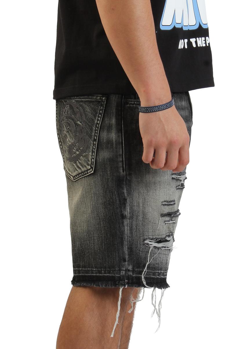 Cadet Crater Black Jean Shorts Image 4