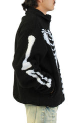 Skeletal Quarter Zip Sherpa Pullover Image 4
