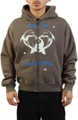 Life Is Beautiful Zip Hoodie  Image 1