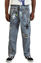 Real Straight Leg Denim Pants Image 7