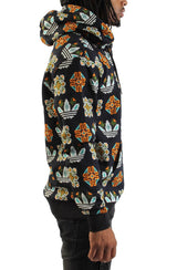 Tile Allover Print Loose Hoodie Image 4