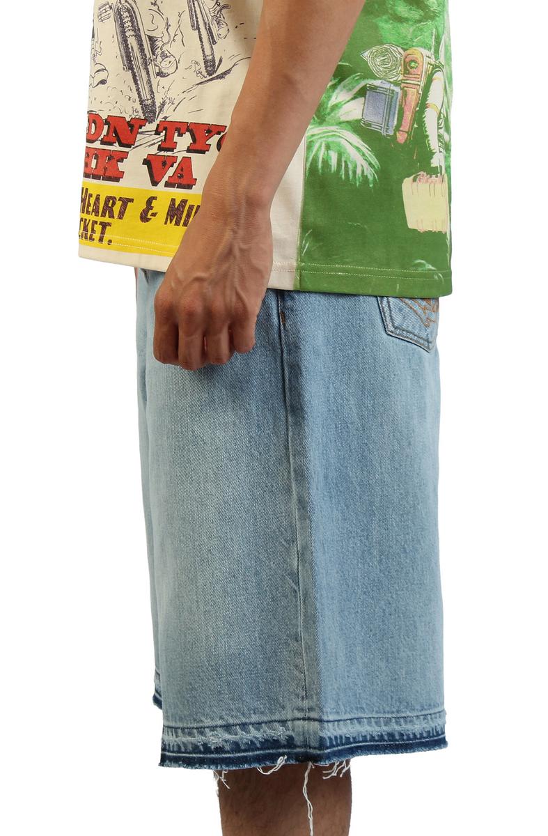 Lunar Raw Hem Denim Shorts Image 2