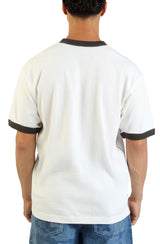 Skate Mike G Snake Flame Ringer Loose Fit T-Shirt  Image 3