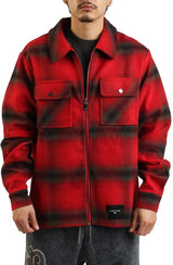  Shadow Plaid Zip Flannel Shirt Image 1