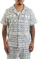Jacquard Tribal Button Up Shirt Image 1