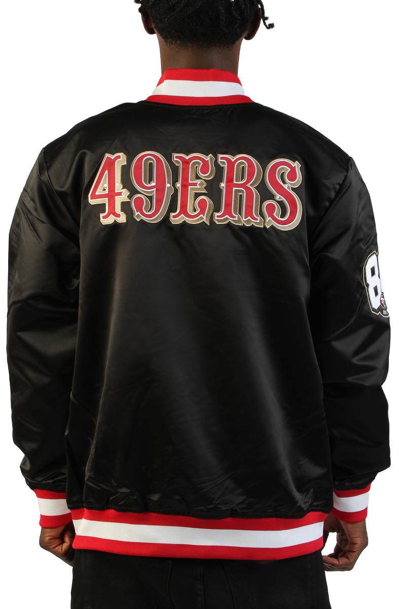 NFL San Francisco 49ers 80th Anniversary Heavyweight Satin Full-Snap Jacket  Image 3