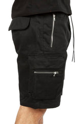 Canvas Twill Zipper 3D Cargo Short Image 4