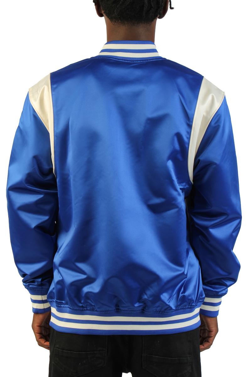 MLB Los Angeles Dodgers Royal Retro Roots Lightweight Satin Full-Snap Jacket Image 4