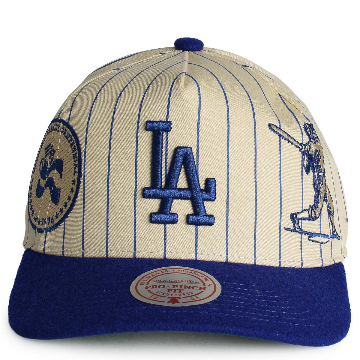 MLB Los Angeles Dodgers Retro Roots Stripe Pro Pinch Snapback  Image 1