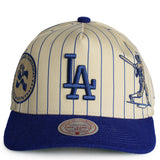 MLB Los Angeles Dodgers Retro Roots Stripe Pro Pinch Snapback  Image 1