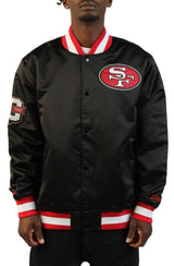 NFL San Francisco 49ers 80th Anniversary Heavyweight Satin Full-Snap Jacket  Image 1
