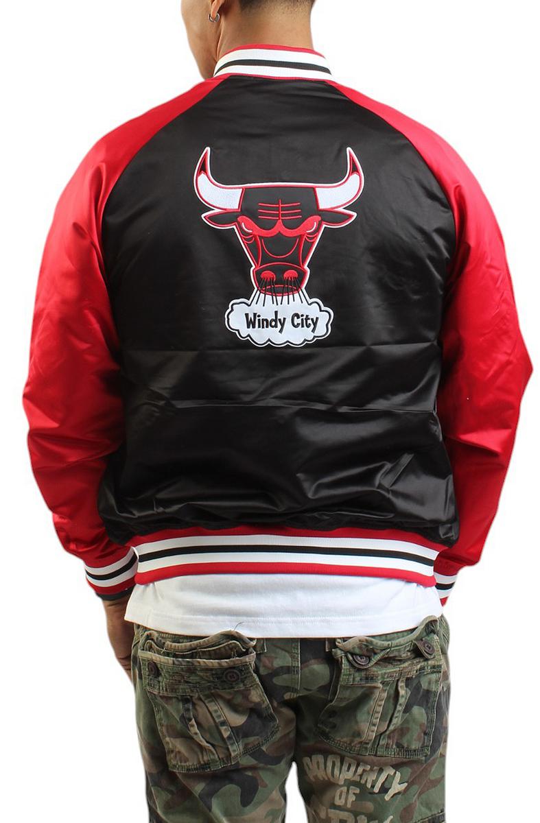 NBA Chicago Bulls Vintage Logo Satin Jacket  Image 4