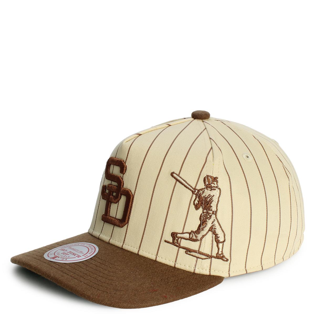 MLB San Diego Padres Cooperstown Retro Roots Stripe Pro Pinch Snapback  Image 2