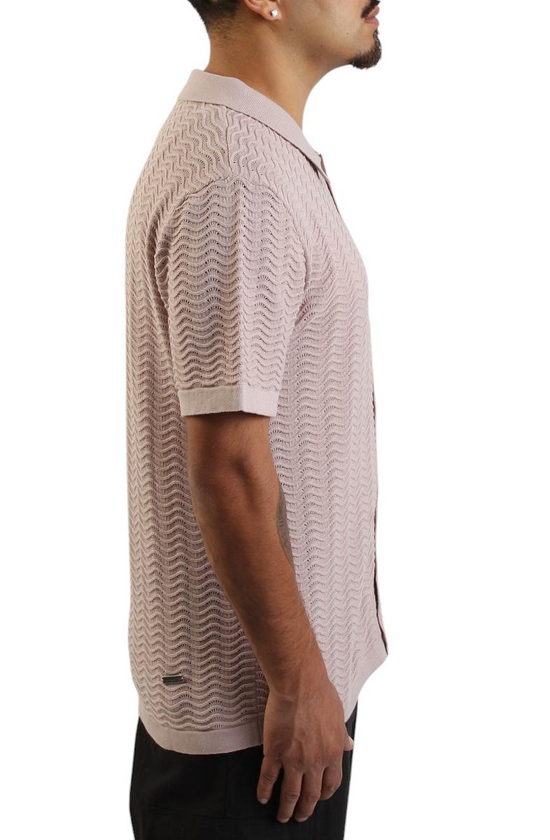 Wave Knit Polo Shirt  Image 5