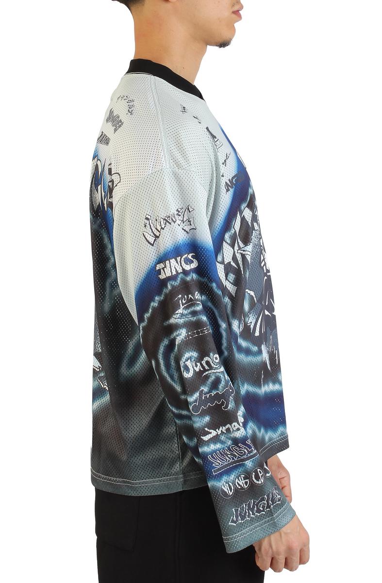 Boxy Moto Mesh Jersey Image 4