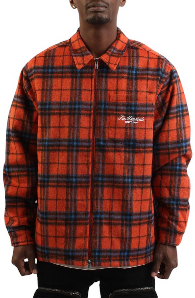 Seville Plaid Woven Orange Image 2
