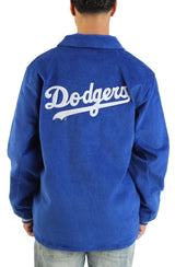 MLB Los Angeles Dodgers Logo Off The Bus Corduroy Coaches Vintage Jacket  Image 3