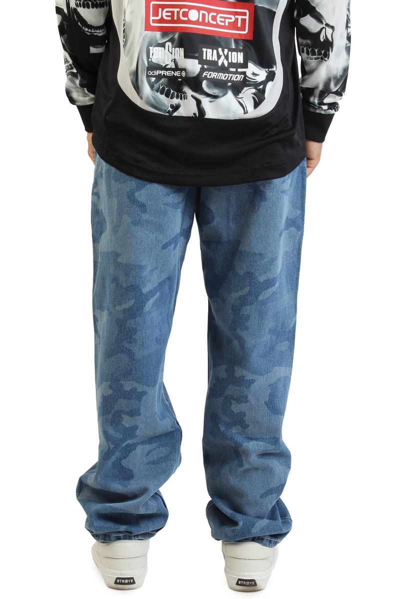 Check-5 Loose Denim Pants Image 3