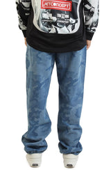 Check-5 Loose Denim Pants Image 3